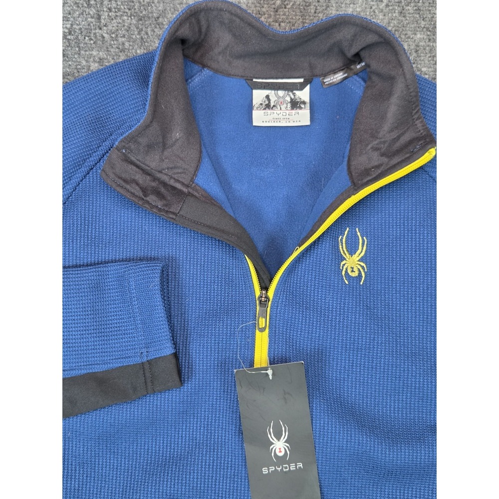 NEW‎ Spyder Outbound 1/2 Zip Pullover Sweater Mrns M Blue